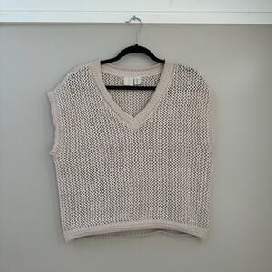 Joie knitted sweater vest with‎ gold sequins size Large